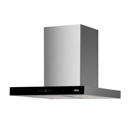 Coifa de Parede 60cm Preta e Inox com Vidro 4 Bocas 127V (110V) Linea Touch 16696 Franke